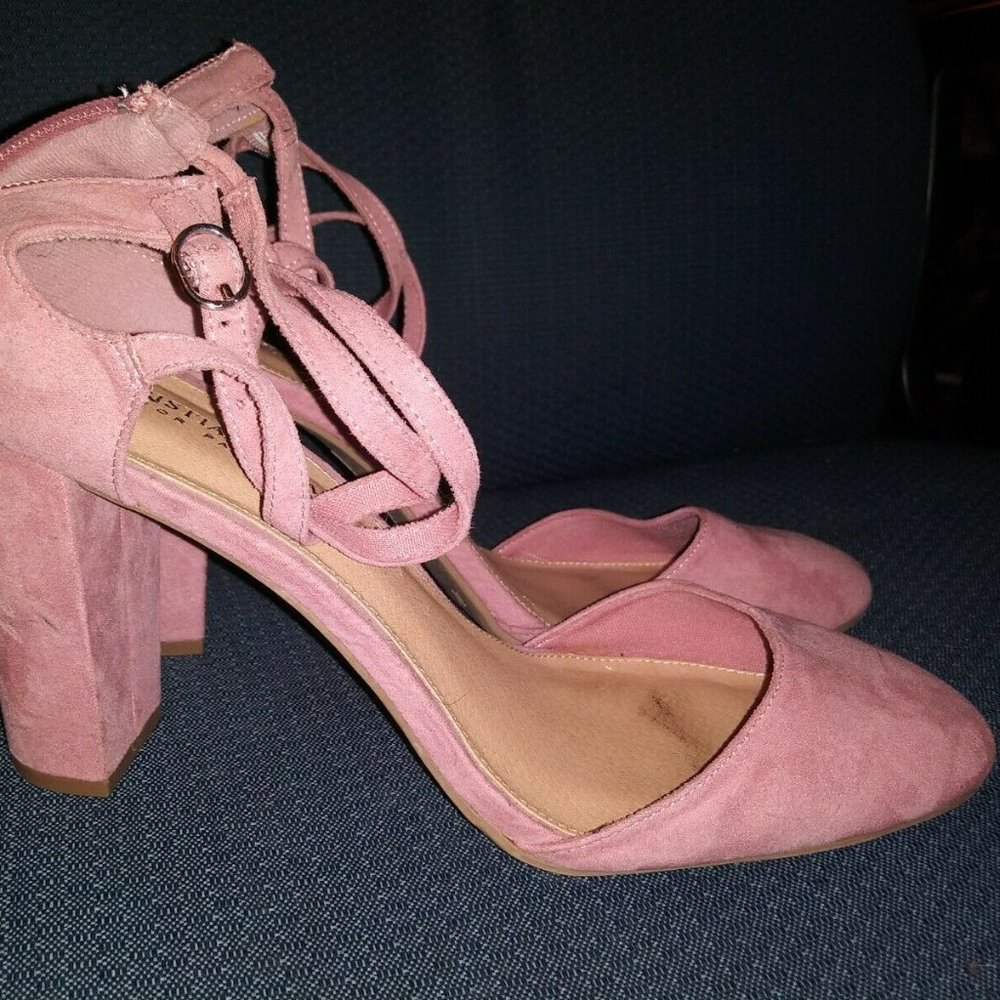 Christian Siriano Pink Block Heels